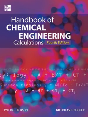 cover image of Handbook of Chemical Engineering Calculations